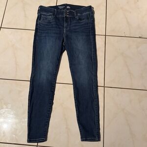 Torrid Womens Blue Super Soft Skinny Jegging Triple Button Jeans 12R